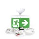 NFW-SDT/EL20R - 20m Maintained Exit Sign Kit - RIGHT arrow (ISO7010)
