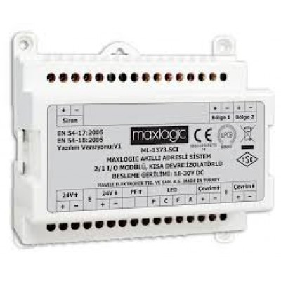 ML-1373 AKILLI ADRESLİ SİSTEM 2/1 I/O MODÜLÜ (2 GİRİŞ / 1 ÇIKIŞ)